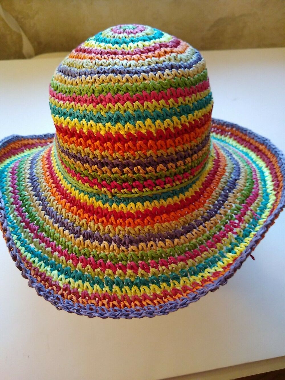 Colorful FUN Floppy Hat by JHats J Hats Wide Brim Multicolor One Size Fits All